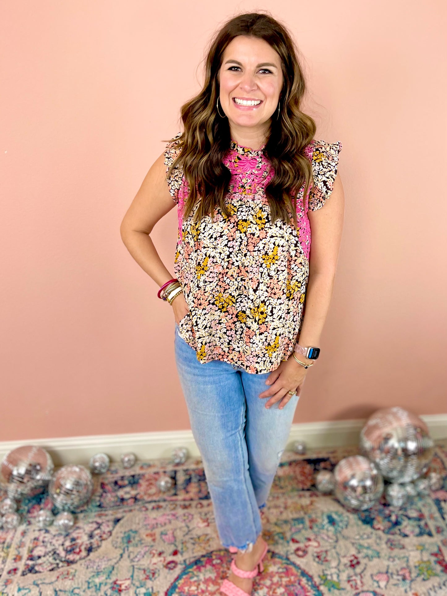 Spring Fling Floral Top