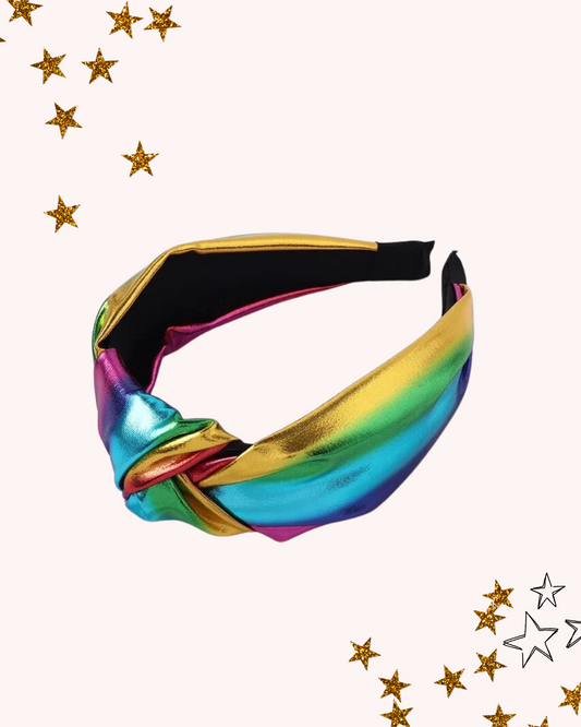 Rainbow Metallic Headband