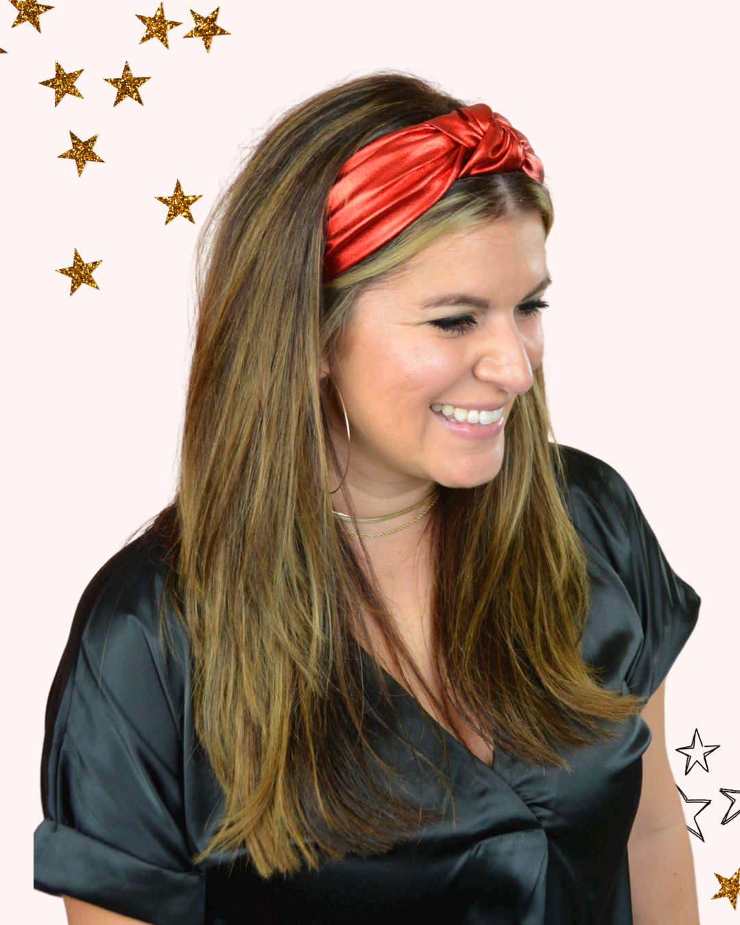 Metallic Red Headband